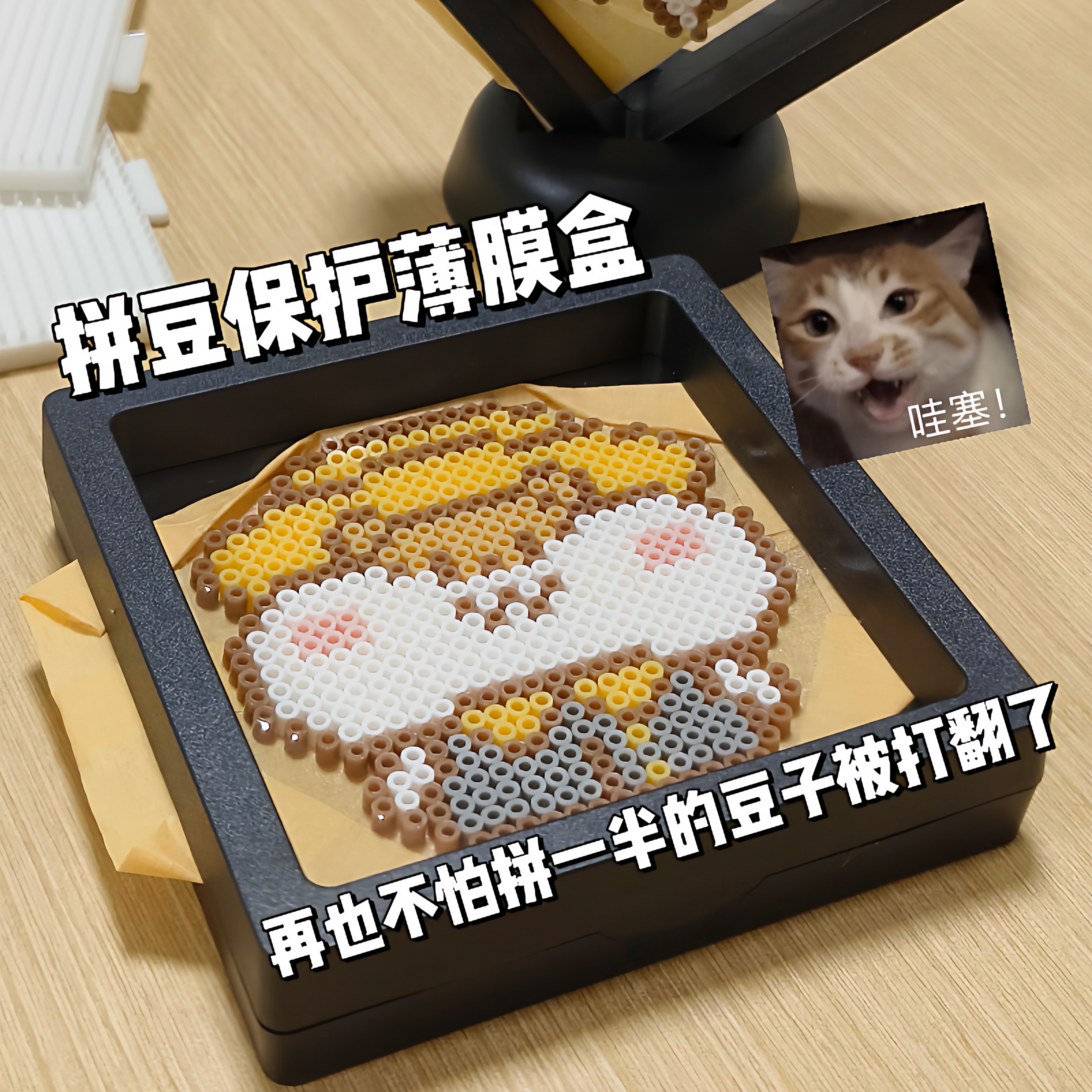 再也不怕拼一半的豆子被打翻了