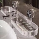 吸盘洗漱台置物架免打孔水龙头置物架厕所洗手池镜前收纳架子壁挂