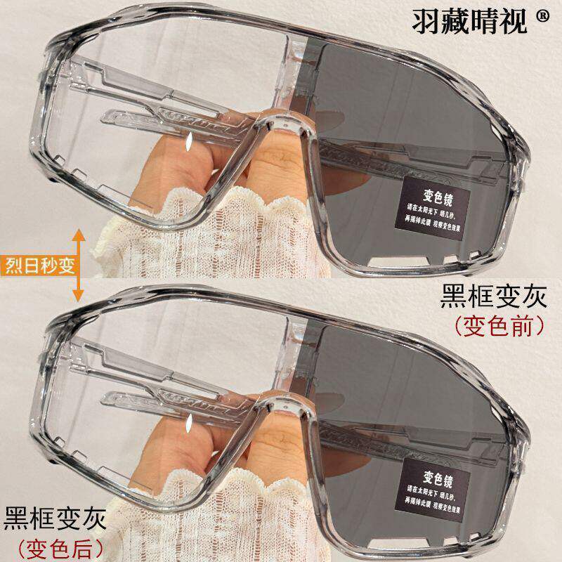 专业防尘防沙眼镜变色日夜两用自行车户外徒步护目镜防风沙夜骑
