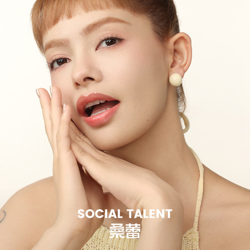 Social Talent/桑蕾桑蕾小波波球耳钉即兴旅行游乐场项链