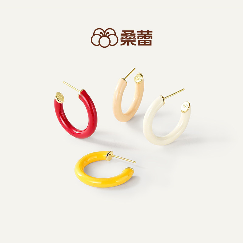 桑蕾大半环耳钉女时尚小众原创设计高级感耳饰2026春夏新品爆款图片