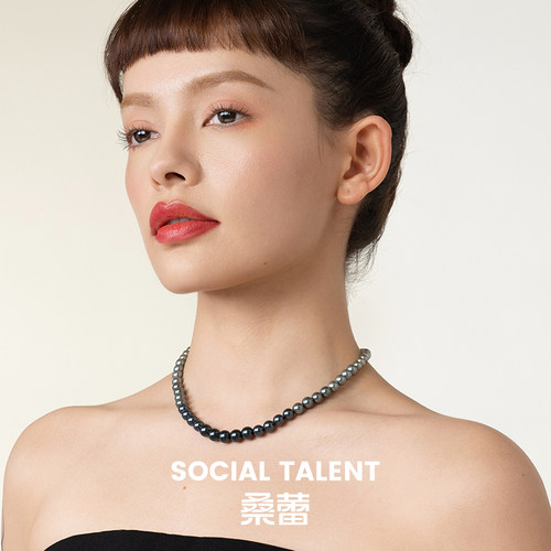 桑蕾渐变设计仿珍珠项链