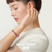 Social Talent桑蕾紫烟串珠手链多肉葡萄小众设计春夏新款