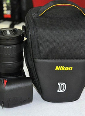适用尼康D90 D3100 D3200 D5100 D7000单反相机包D80三角包摄影包