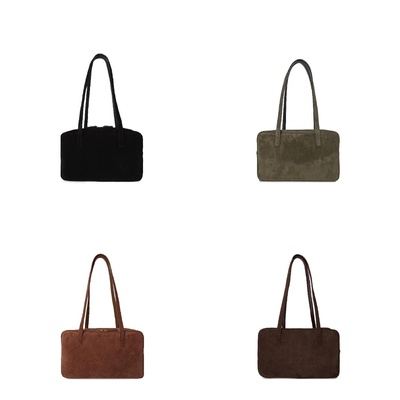 FIBRENO M 大号麂皮相机包 意大利进口牛皮DIECI BAGUETTE BAG