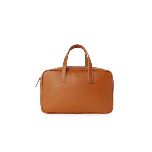 FIBRENO 牛皮小号相机包焦糖色 DIECI MINI BAGUETTE BAG CLASSIC