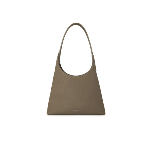 FIBRENO 小号牛皮HOBO包荔枝纹 可可灰色 DIECI HOBO BAG MINI