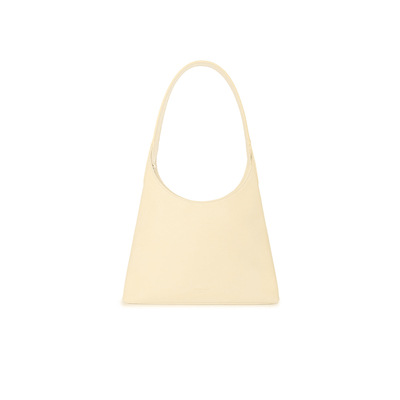 FIBRENO 小号牛皮HOBO包 平纹象牙白色DIECI HOBO BAG MINI IVORY