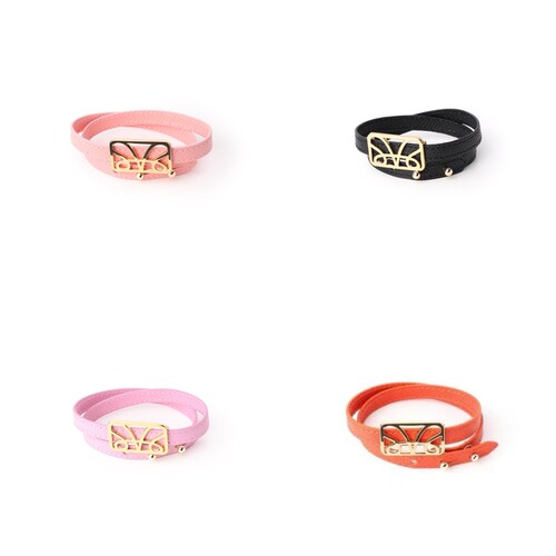 FIBRENO 双圈皮手绳 DOUBLE HEART STRAP