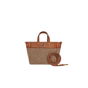 FIBRENO 小号秋冬限量版羊毛托特包 焦糖色