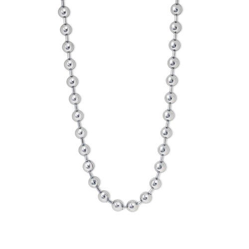 FIBRENO大珠珠项链 银色 BALL NECKLACE • SILVER