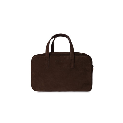 FIBRENO 小号麂皮相机包 深棕色 DIECI MINI BAGUETTE BAG