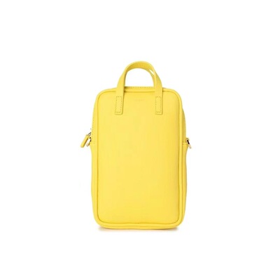 FIBRENO 手机斜挎包 柠檬黄色 BAGUETTE BAG MOBILE • 46 LEMON