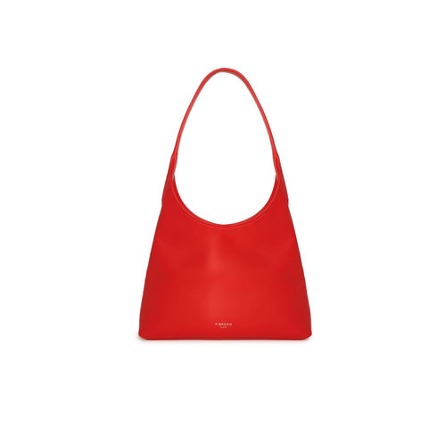 FIBRENO 小号牛皮HOBO包 平纹红色DIECI HOBO BAG MINI  • RED
