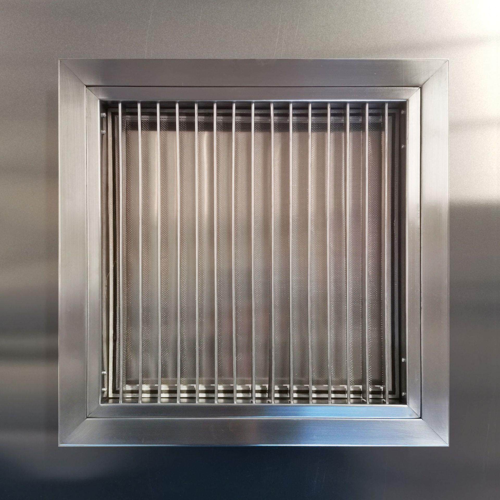 批售 不锈钢门铰式回风口 不锈钢可开单层百叶风口 单层百叶风口