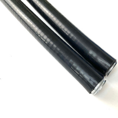 国标一良平包塑金属软管黑色20 穿线平包塑软管电线保护管灰16