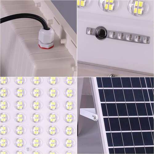一拖二太阳能投光灯 厂家 IP67防水户外庭院遥控led太阳能灯