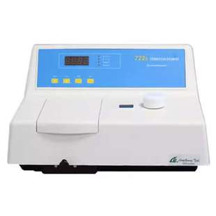 上海棱光722s可见分光光度计波长范围340 LED显示屏 1000nm