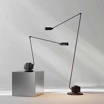 Lumina落地灯设计师简约复古风客厅书房可调节摇臂阅读台灯落地灯