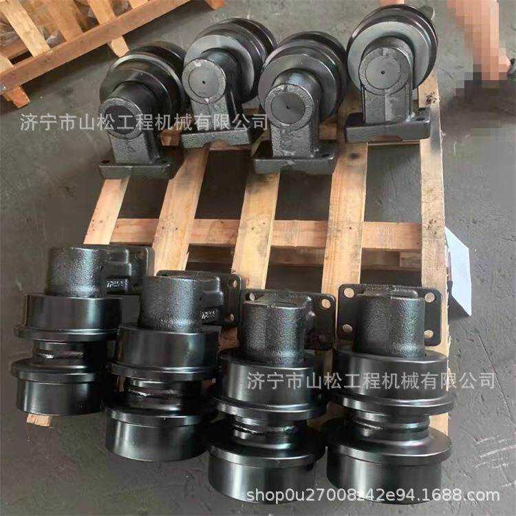 PC70-8 120-6挖掘机履带板链轨链条支重轮驱动齿引导轮托链轮