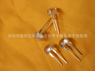 F8草帽白发黄 大支架0.5W草帽黄光led发光二极管