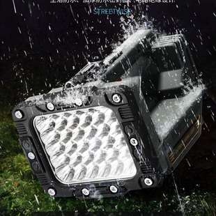 跨境新款巨型探照灯巨亮营地灯手电筒探险露营户外超长续航手提灯