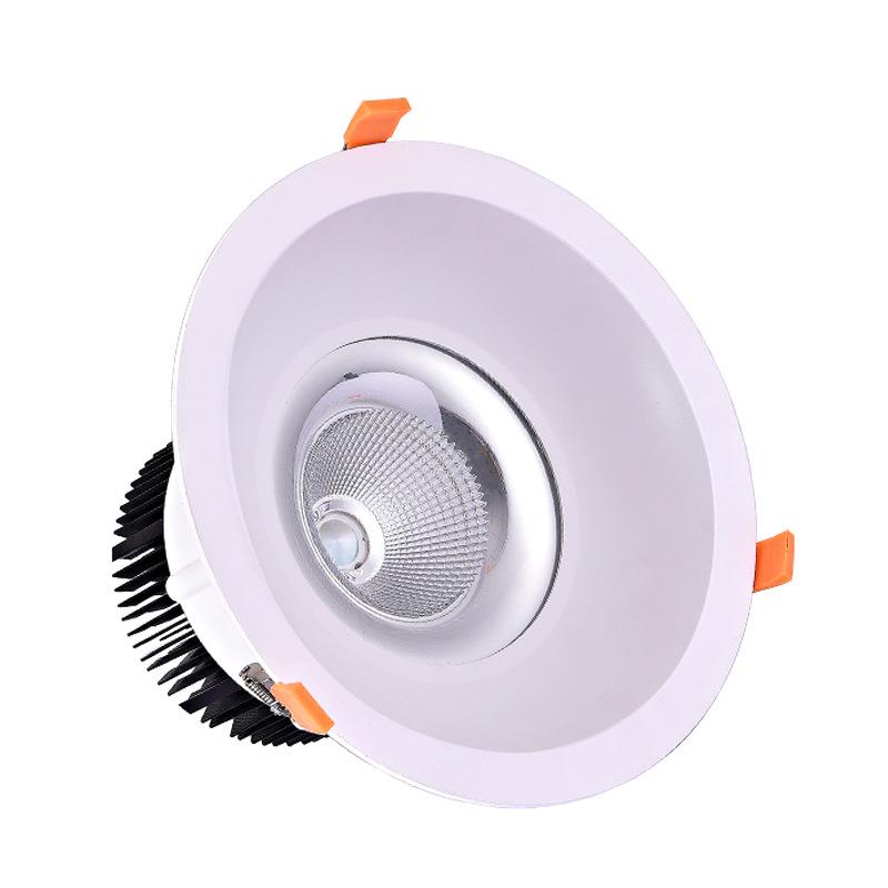 10寸大面环形天花灯外壳LED筒灯外壳套件一体40W50W60W70W80W100W