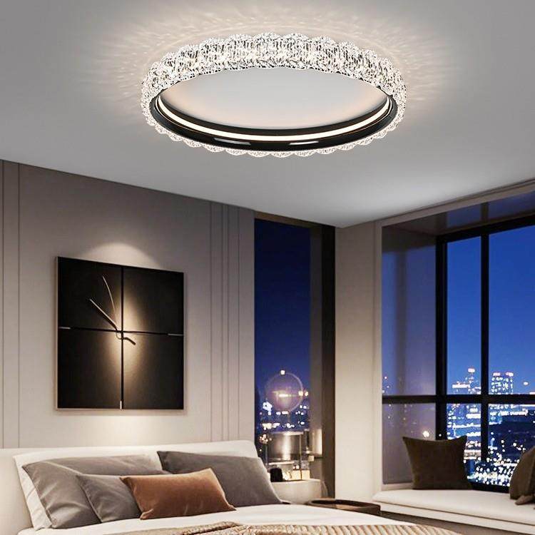 设计师新款极简风卧室灯吸顶灯高亮家用护眼吸顶灯几何圆形房间灯