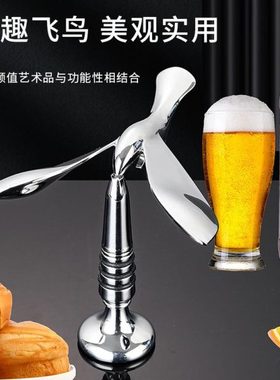 平衡装饰品高级家用客厅餐边柜摆件不倒翁鹰飞桌面开瓶器鸟重力鸟