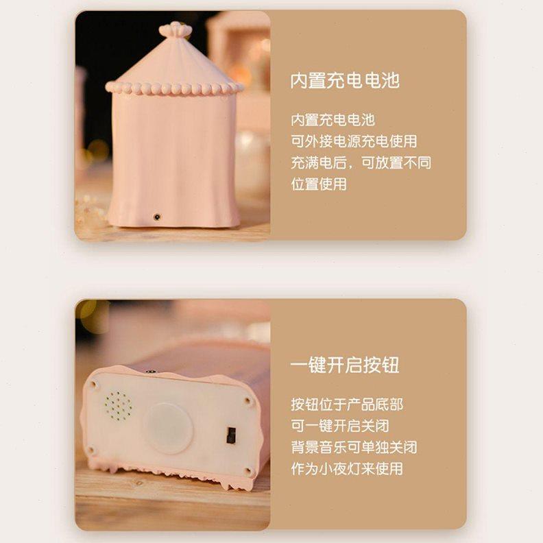 水晶球音乐盒鸟之诗八音盒飘雪花灯摆件生日礼物送女生小女孩儿童