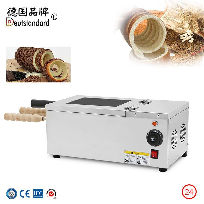 面包圈机商用烤箱高温面包圈机冰淇淋面包烟囱卷机匈牙利面包卷机