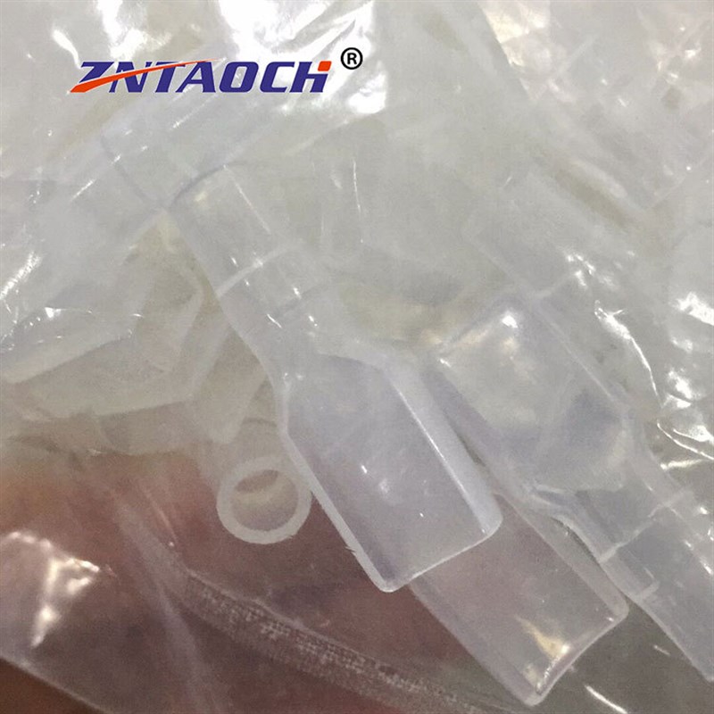 6.m-5d.0拔插式插片插簧保护套双线冷压端子透明阻燃软护套大型