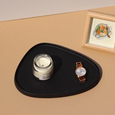 香薰托盘底座香薰蜡烛台高级感轻奢家用香水钥匙收纳摆件玄关托盘