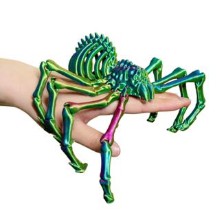 D打印地狱骨架狼蛛关节可活动仿真蜘蛛模型摆件儿童玩具创意礼物