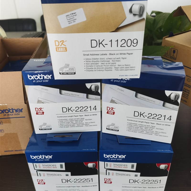 原装兄弟标签机QL800色带DK-22205/22210热敏标签纸22251 22211