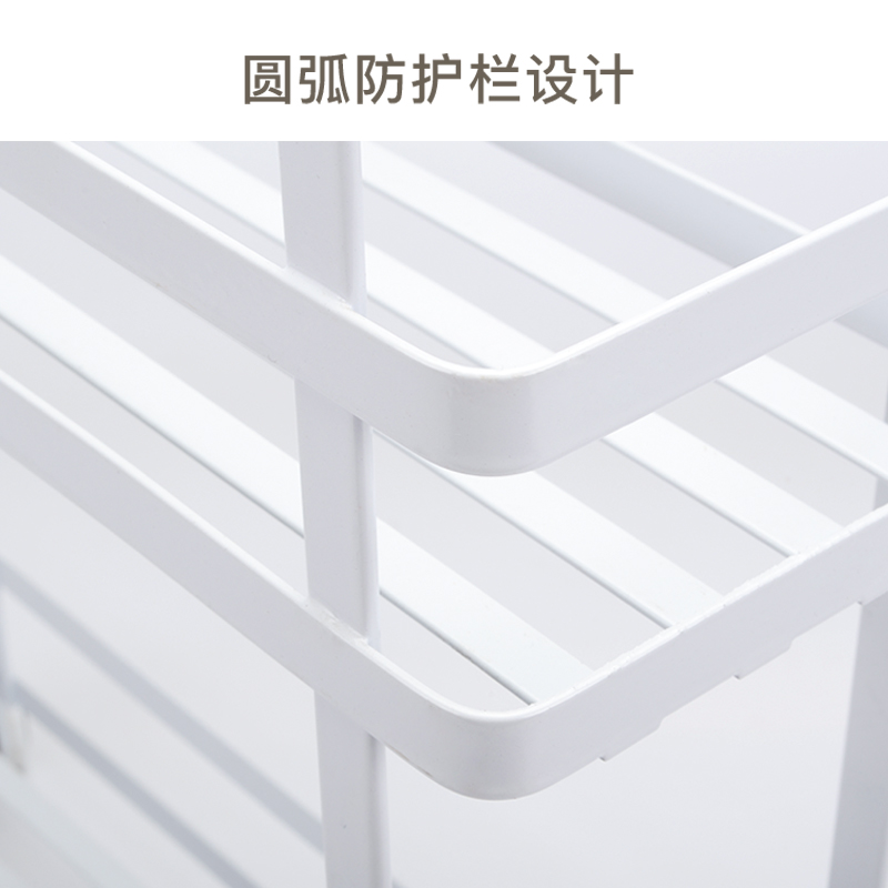 厨房夹缝置物架落地多层12cm宽的窄冰箱缝隙架靠墙侧调料收纳架子