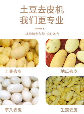 土豆脱皮机商用小型全自动洋葱清洗削皮神器家用地瓜姜洋芋头去皮