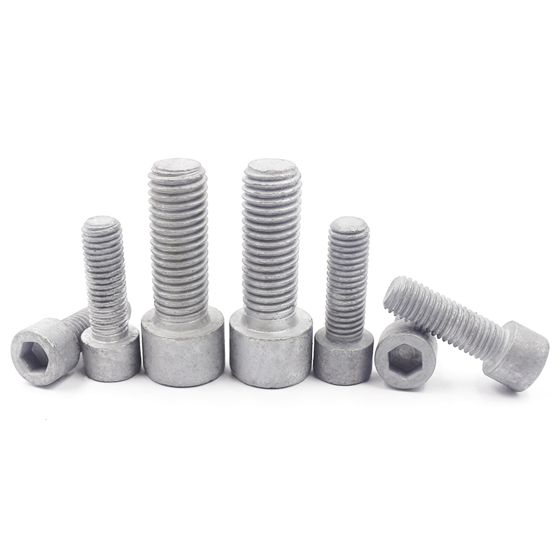 热浸镀锌热浸锌内六角螺丝圆柱头内六角螺栓螺钉GB70 M8 M10 8.8
