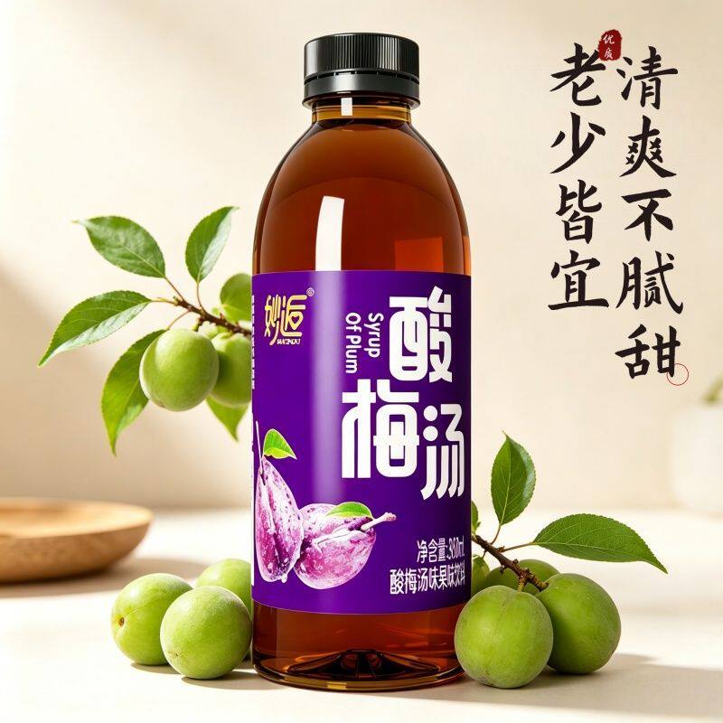 酸梅汤果味饮料360ml小瓶装酸甜解腻解渴夏季解暑家用囤货整箱装