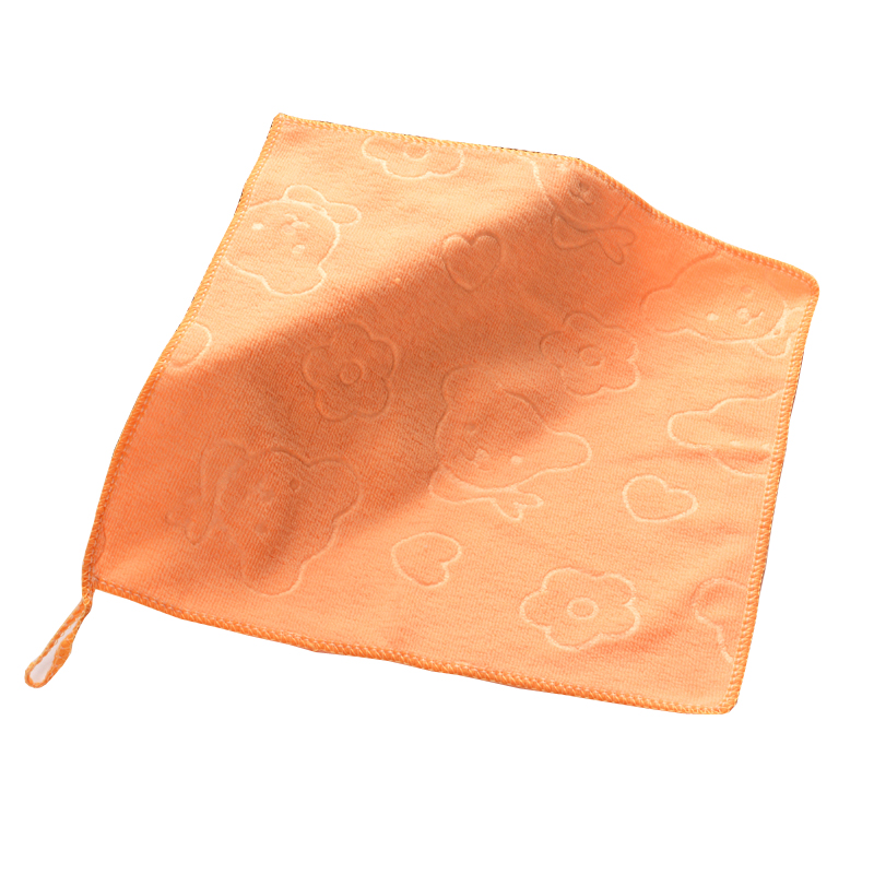 幼儿园小毛巾比纯棉柔软吸水儿童专用擦手带挂绳小方巾四方手帕