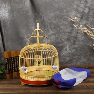 快速发货工厂直销竹制鸟r笼百灵云雀鸟笼竹子鸟笼馒头笼竹节鸟笼