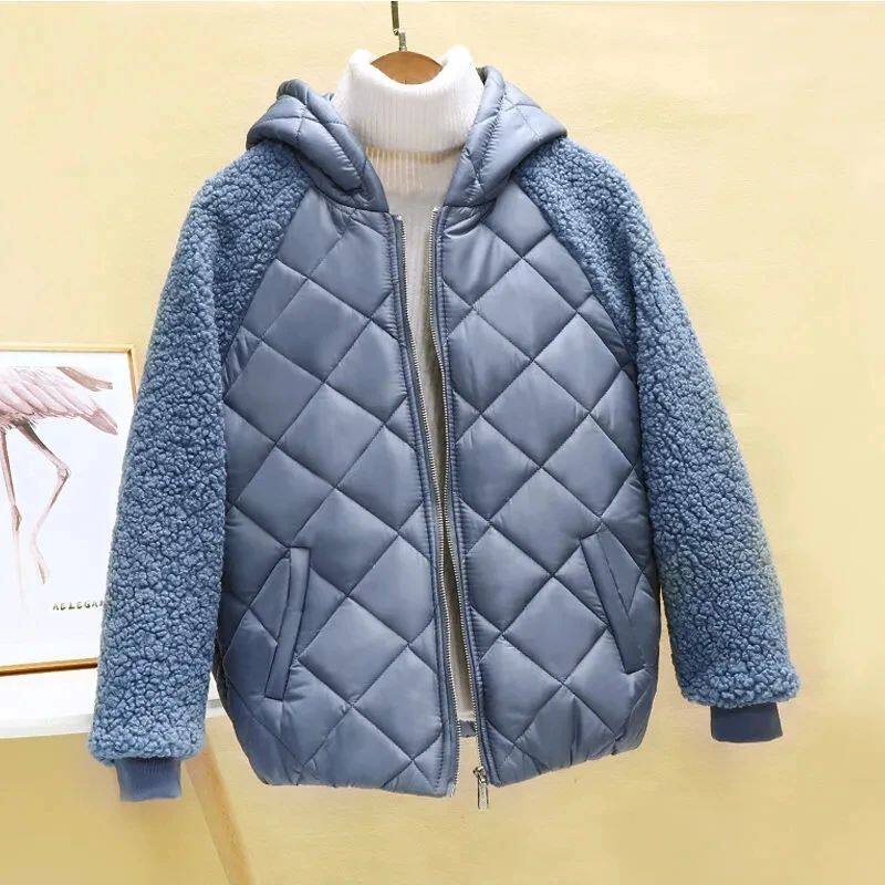 THIN LIGHT DOWN COTTON JACKET FEMALE SHORT COAT AUTUMN WINTE