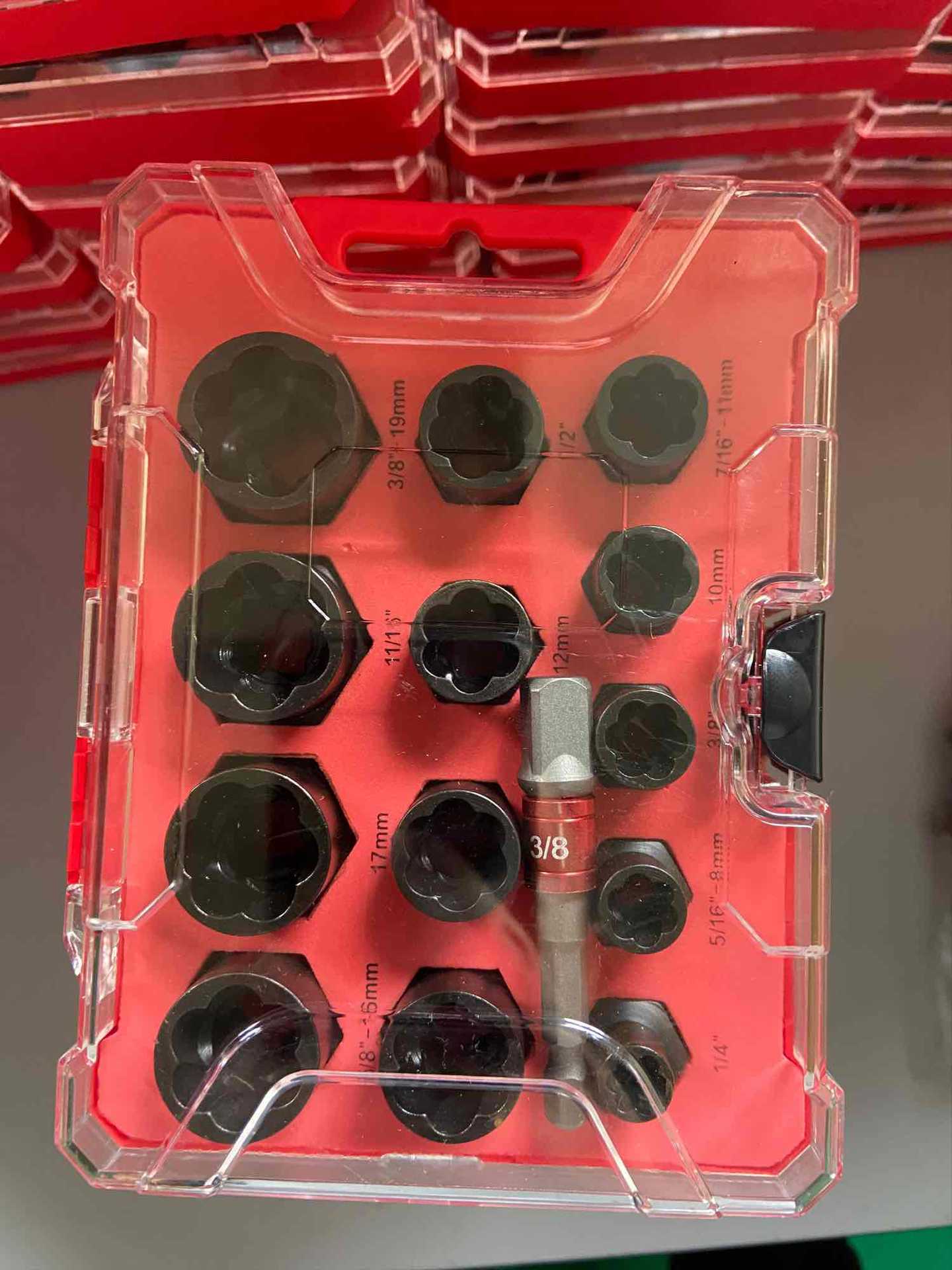 13PC螺母取出器高款短款滑牙螺丝拆除工具断丝螺栓取出器套装