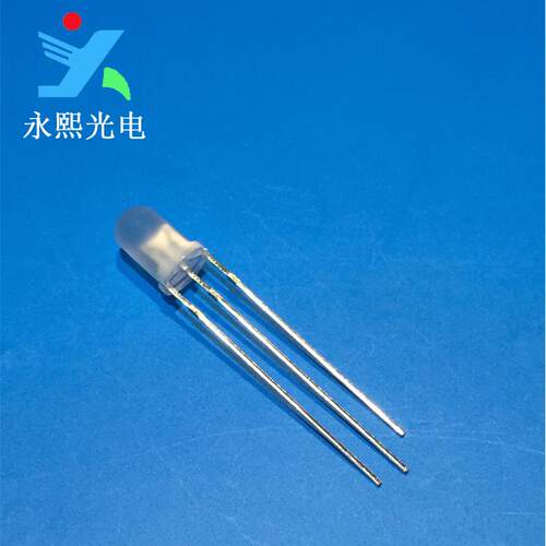 5MM红翠绿双色发光二极管led灯珠 F5共阳雾状红翠绿灯珠