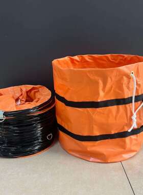 JK 伸缩风管手提风机软连接通风管 帆布尼龙橙色隧道矿用风管