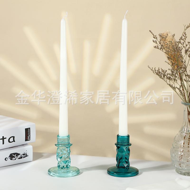 烛台复古玻璃工艺品 剧本杀温馨摆件 珠光哇女案桌面创意摆件