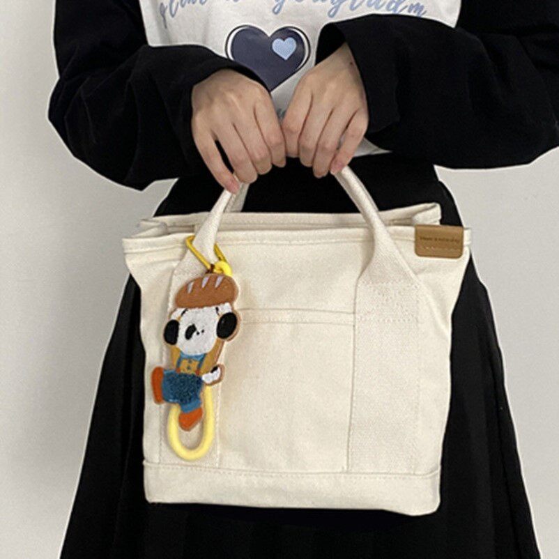 수납공간이 있는 핸드백 캔버스백 일제 크로스백 마미백 도시락가방 천가방 업무수납가방