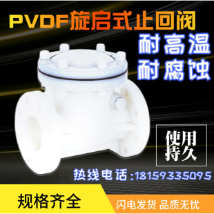 塑料化工PVDF旋启式 pvdf止回阀耐腐蚀止回阀DN40 回阀