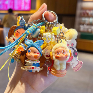 手工diy星星人萌粒公仔串珠手机链小挂件包包钥匙扣玩偶挂饰配件