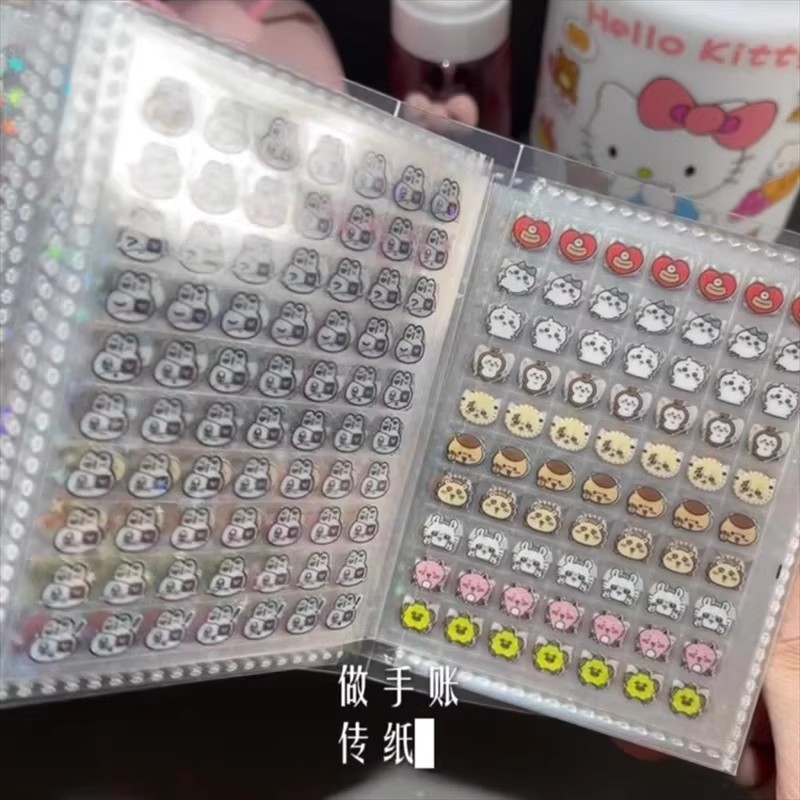 迷你doc切膜贴纸3500枚小鼻嘎diy咕卡素材装饰小图案女孩儿童玩具